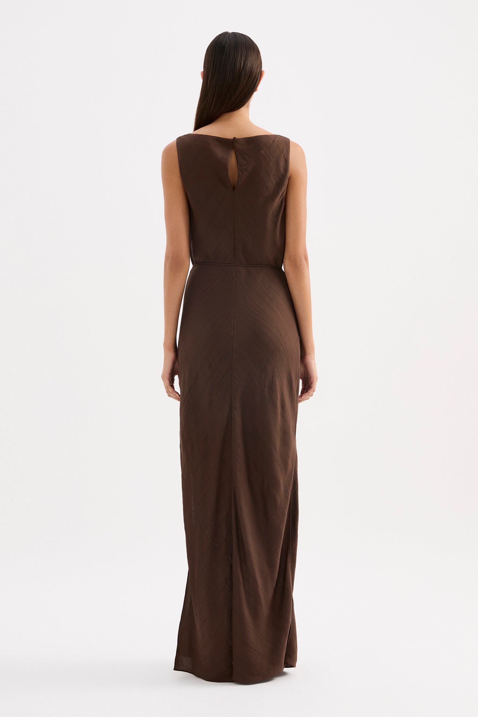 Serine Maxi Dress Chocolate 