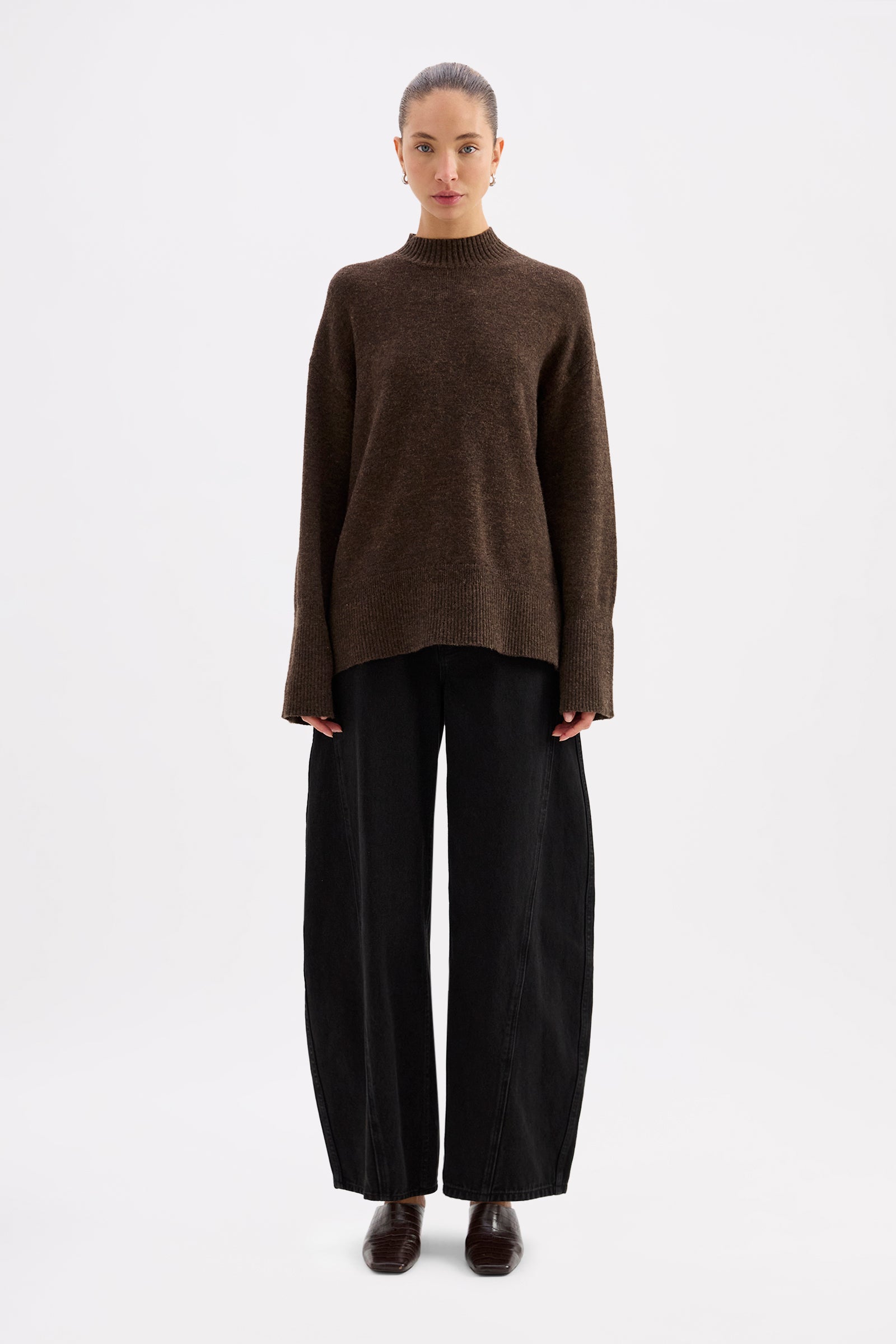 Zahra Classic Knit Dark Chocolate 