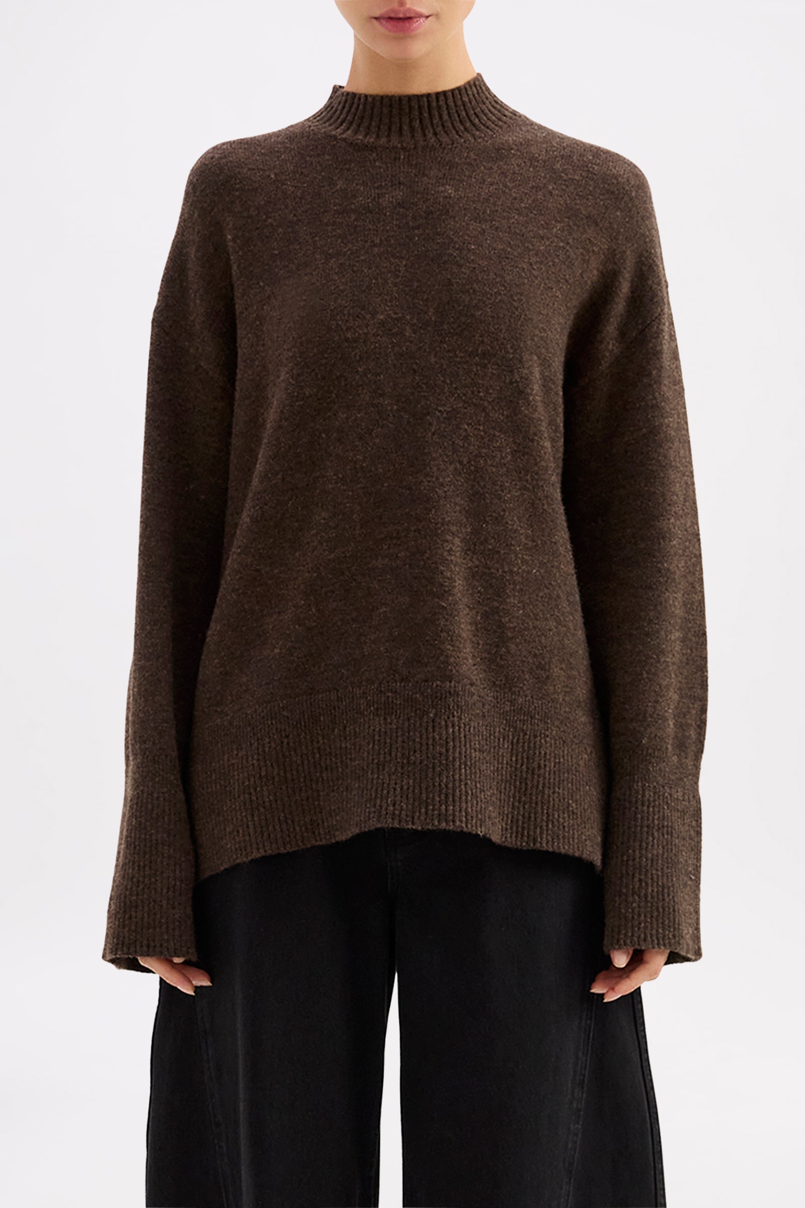 Zahra Classic Knit Dark Chocolate 
