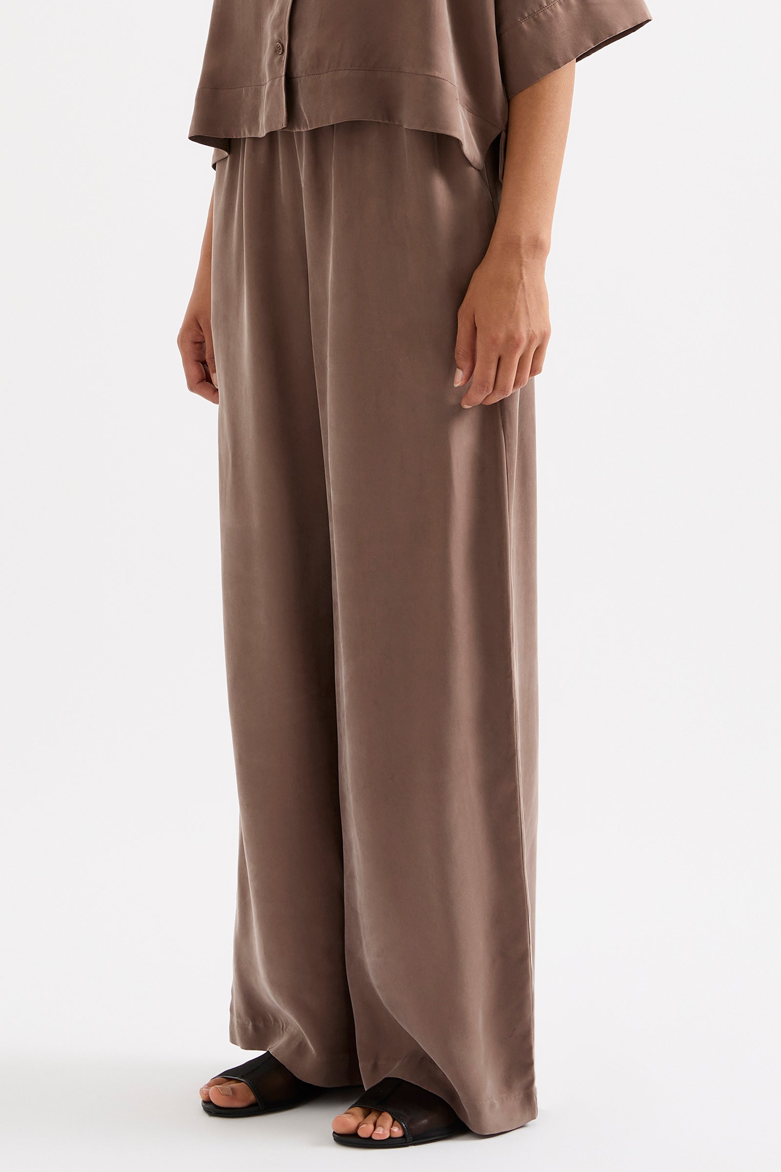 Rika Cupro Pant Chestnut 