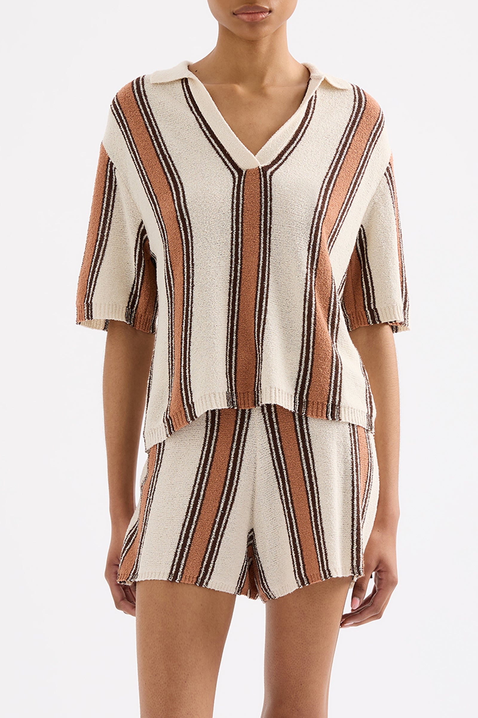 Oda Knit Top Manuka Stripe 