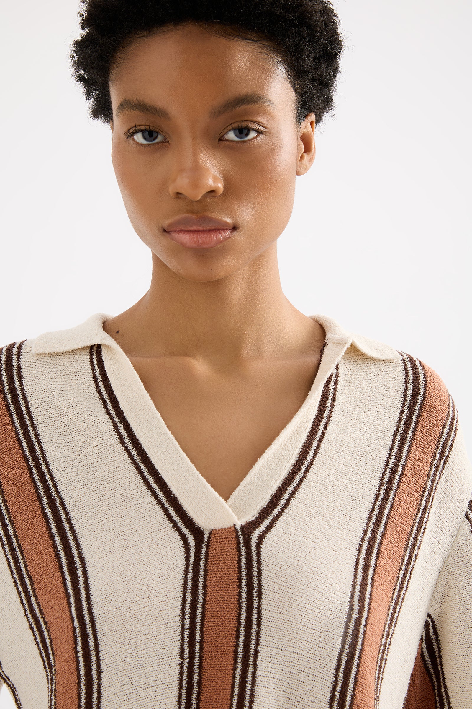 Oda Knit Top Manuka Stripe 