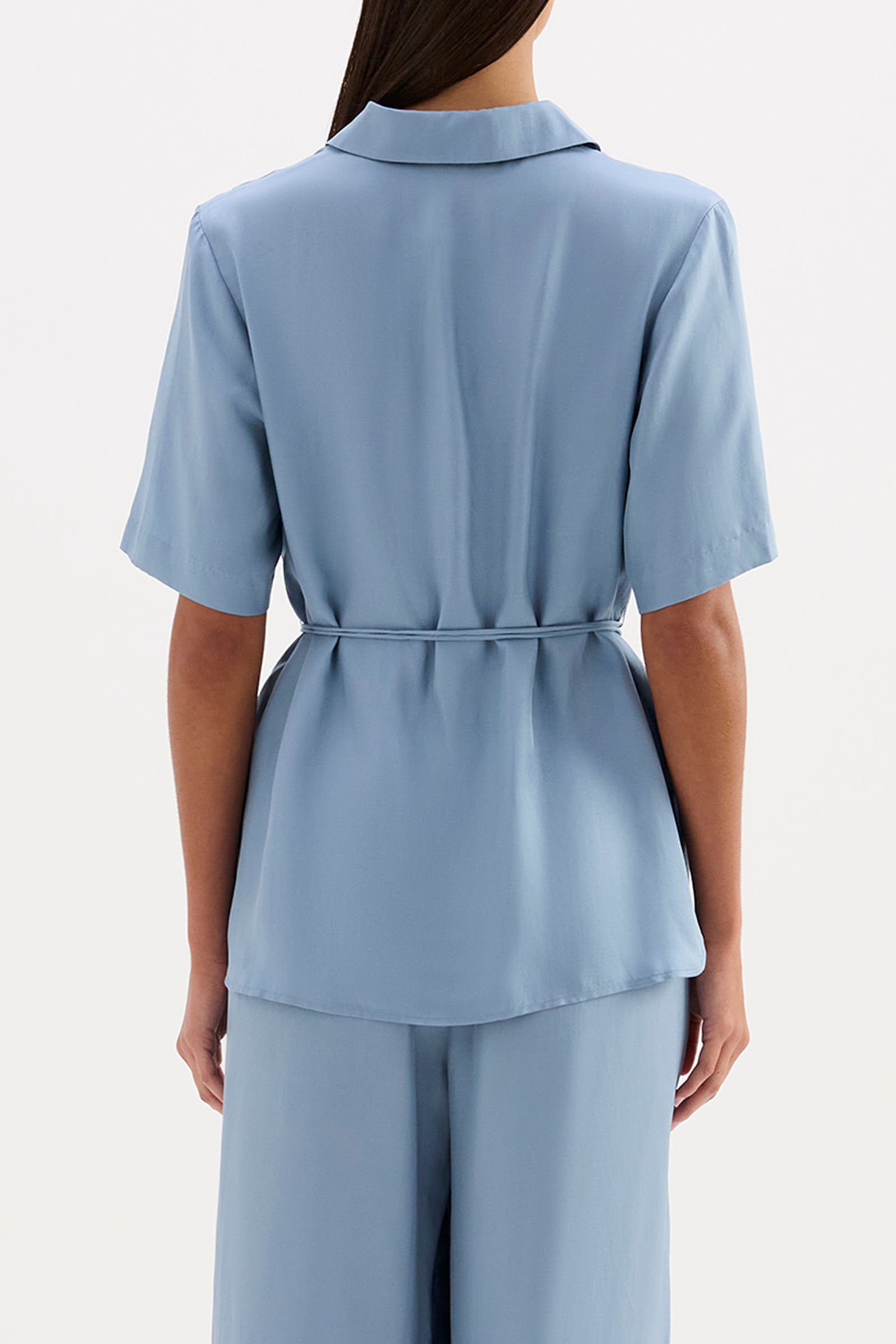 Lawton Tencel Shirt Frost 