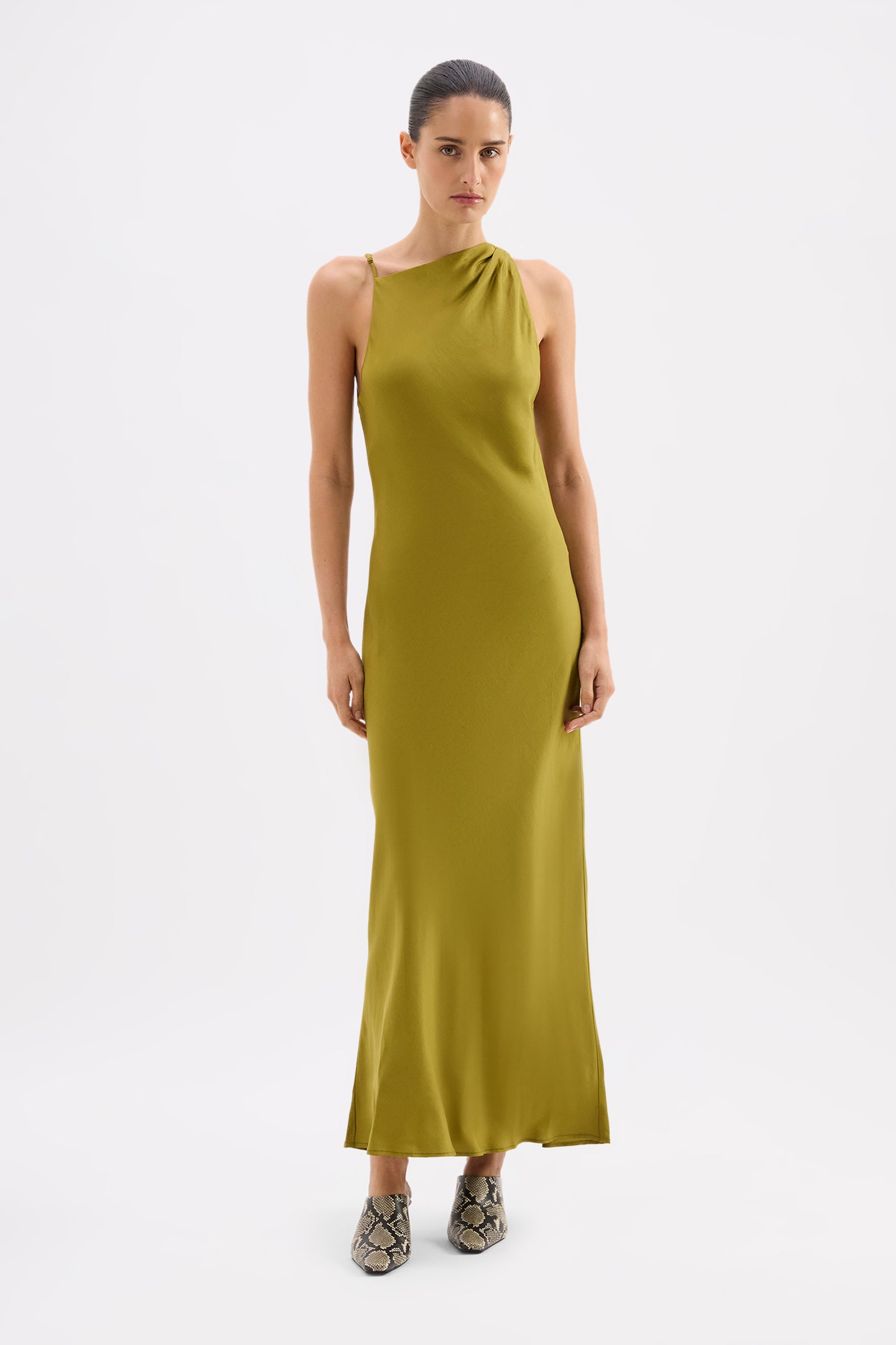 Anthea Tencel Maxi Dress Avocado 