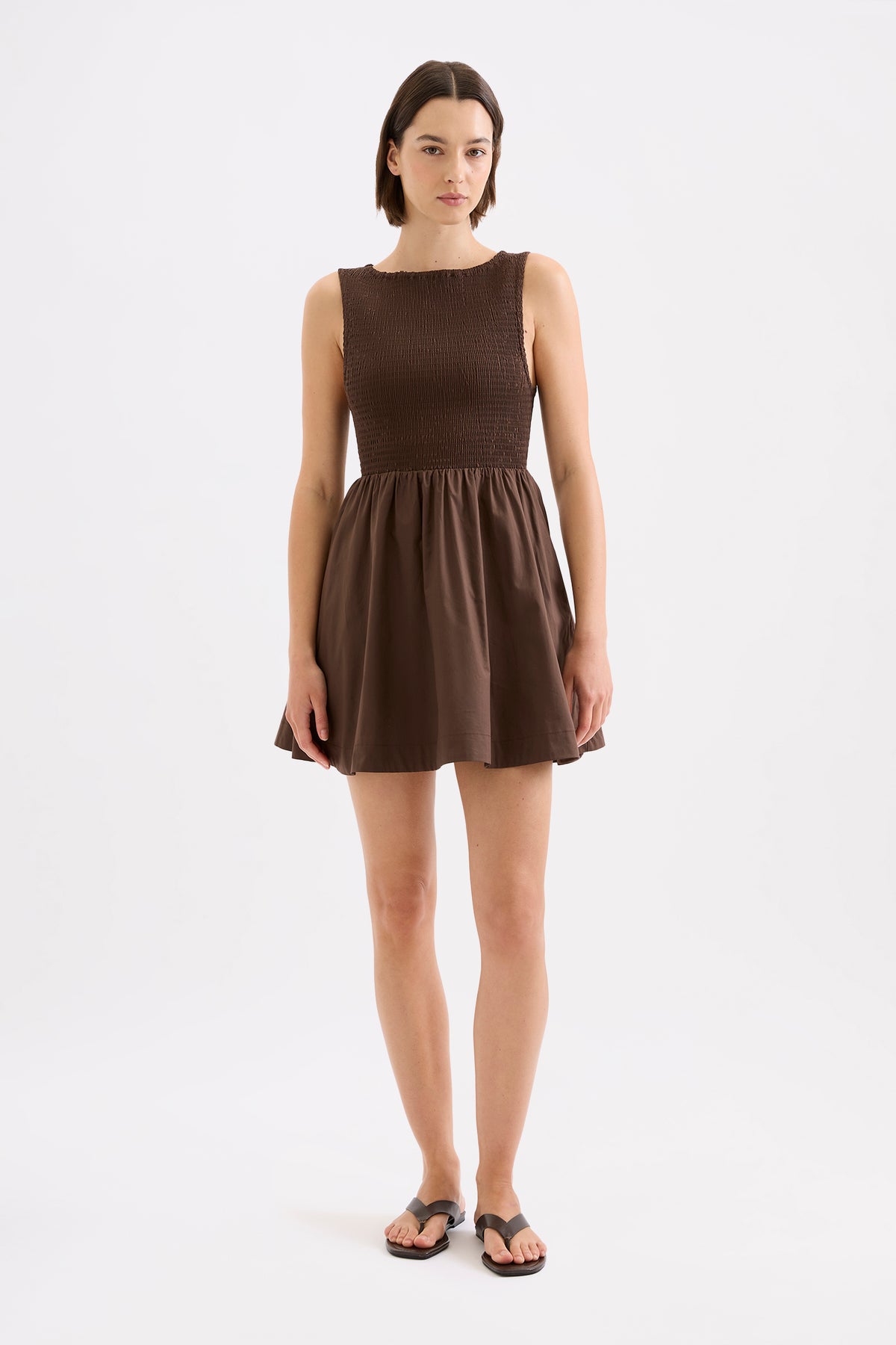 Emely Mini Dress Chocolate 
