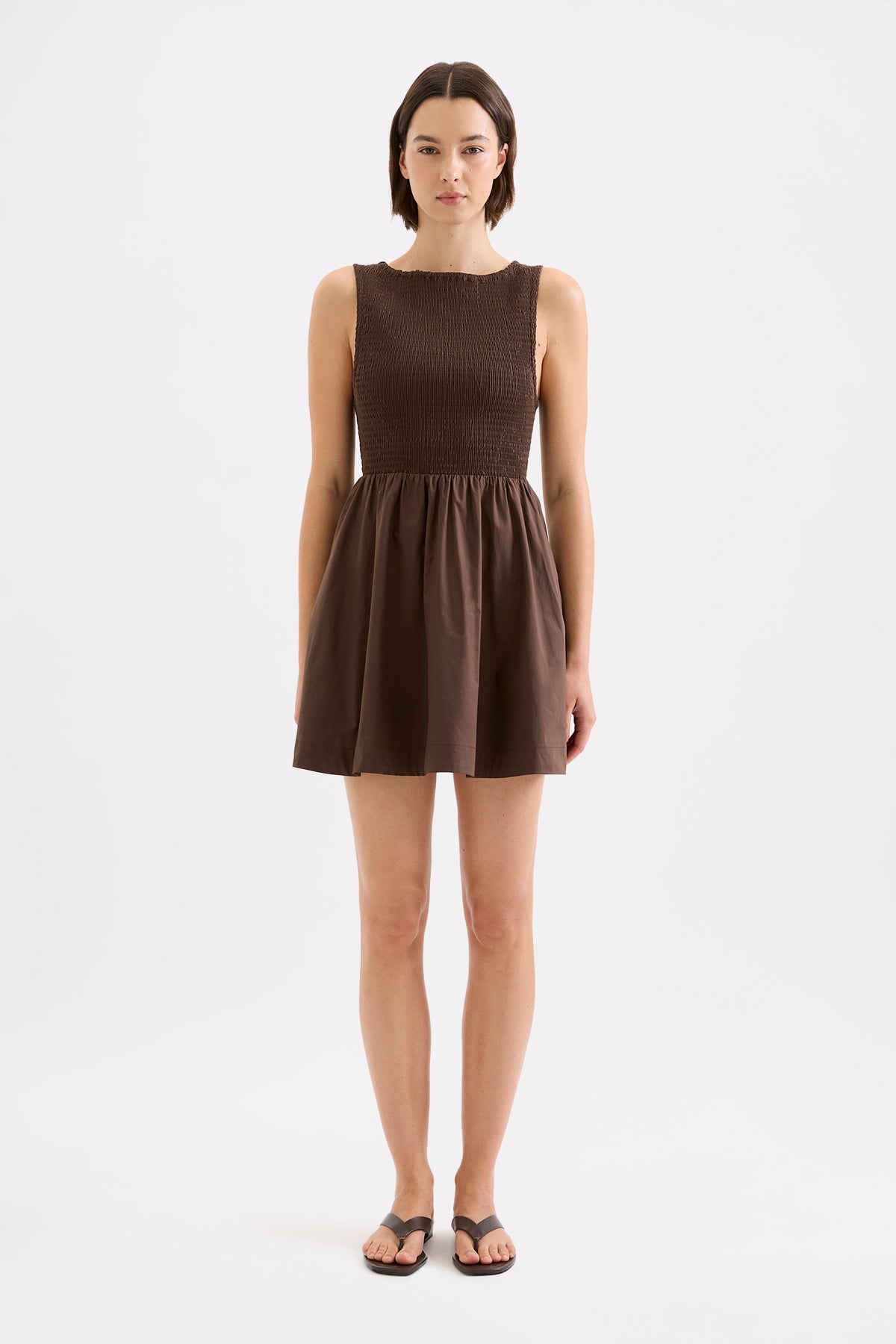 Emely Mini Dress Chocolate 