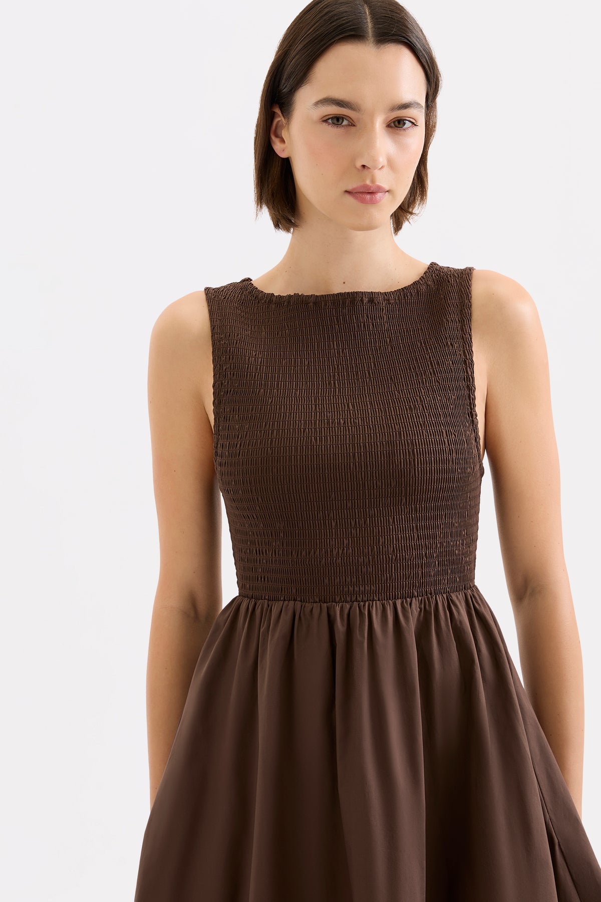 Emely Mini Dress Chocolate 