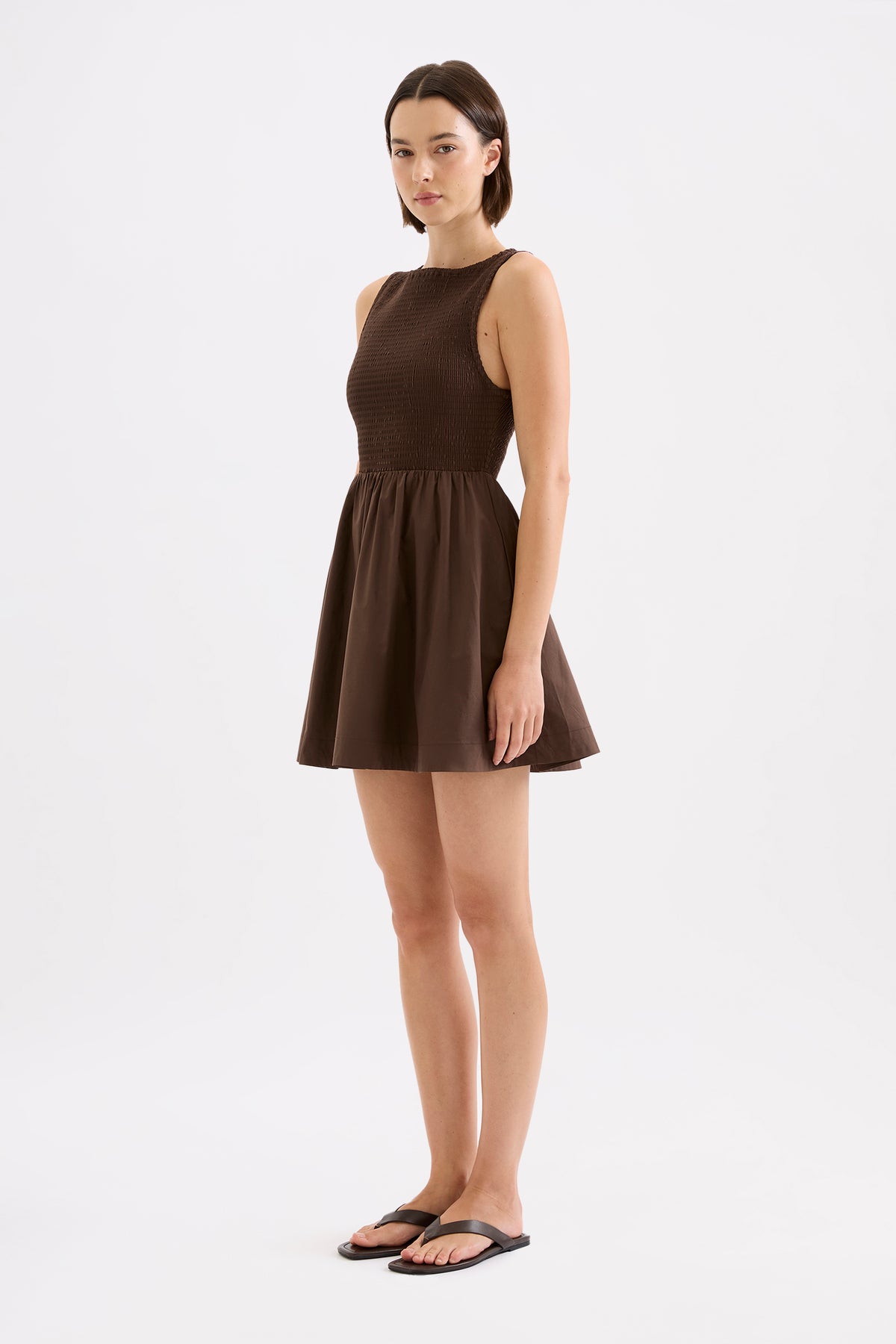 Emely Mini Dress Chocolate 