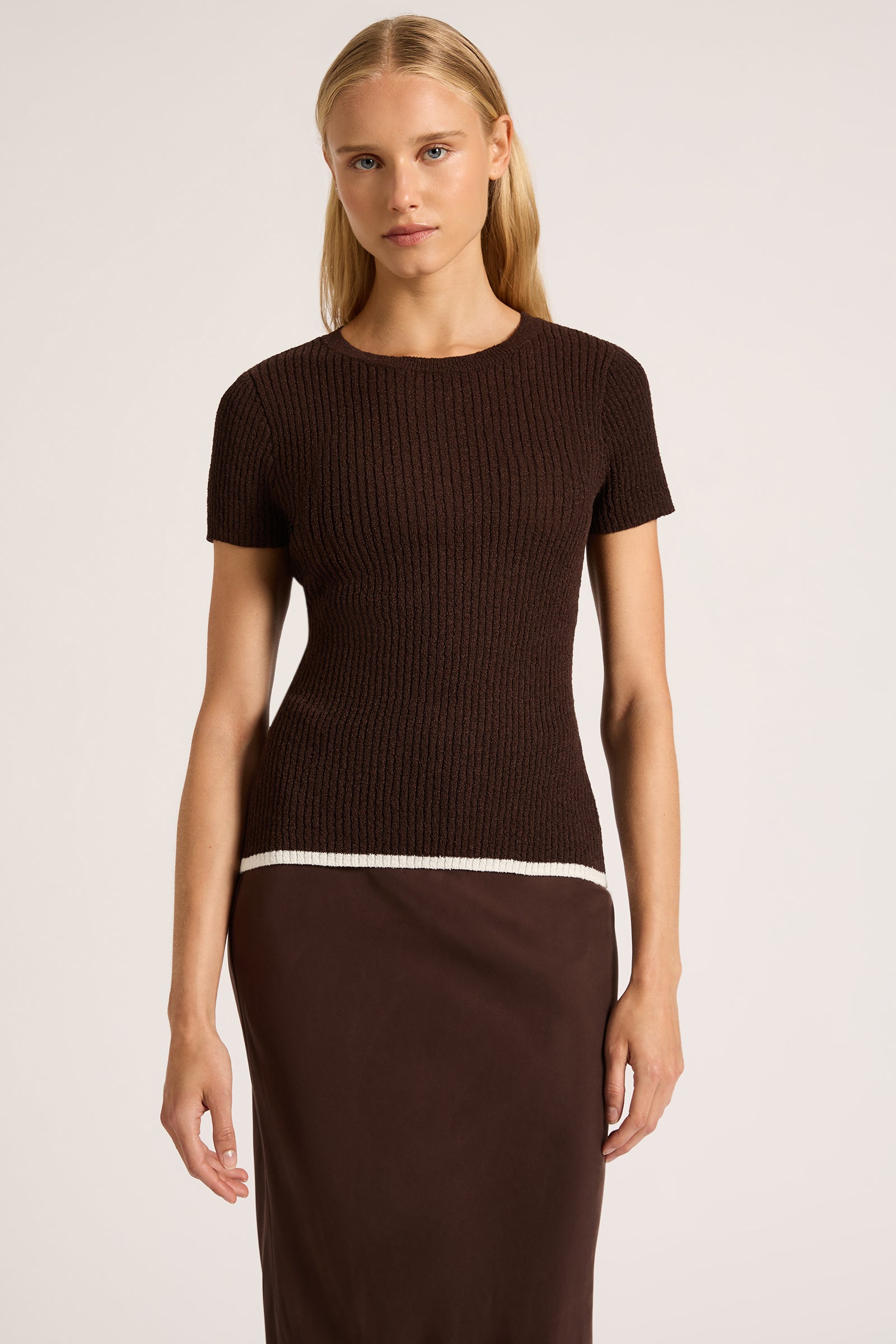 Perez Knit Top Raisin 