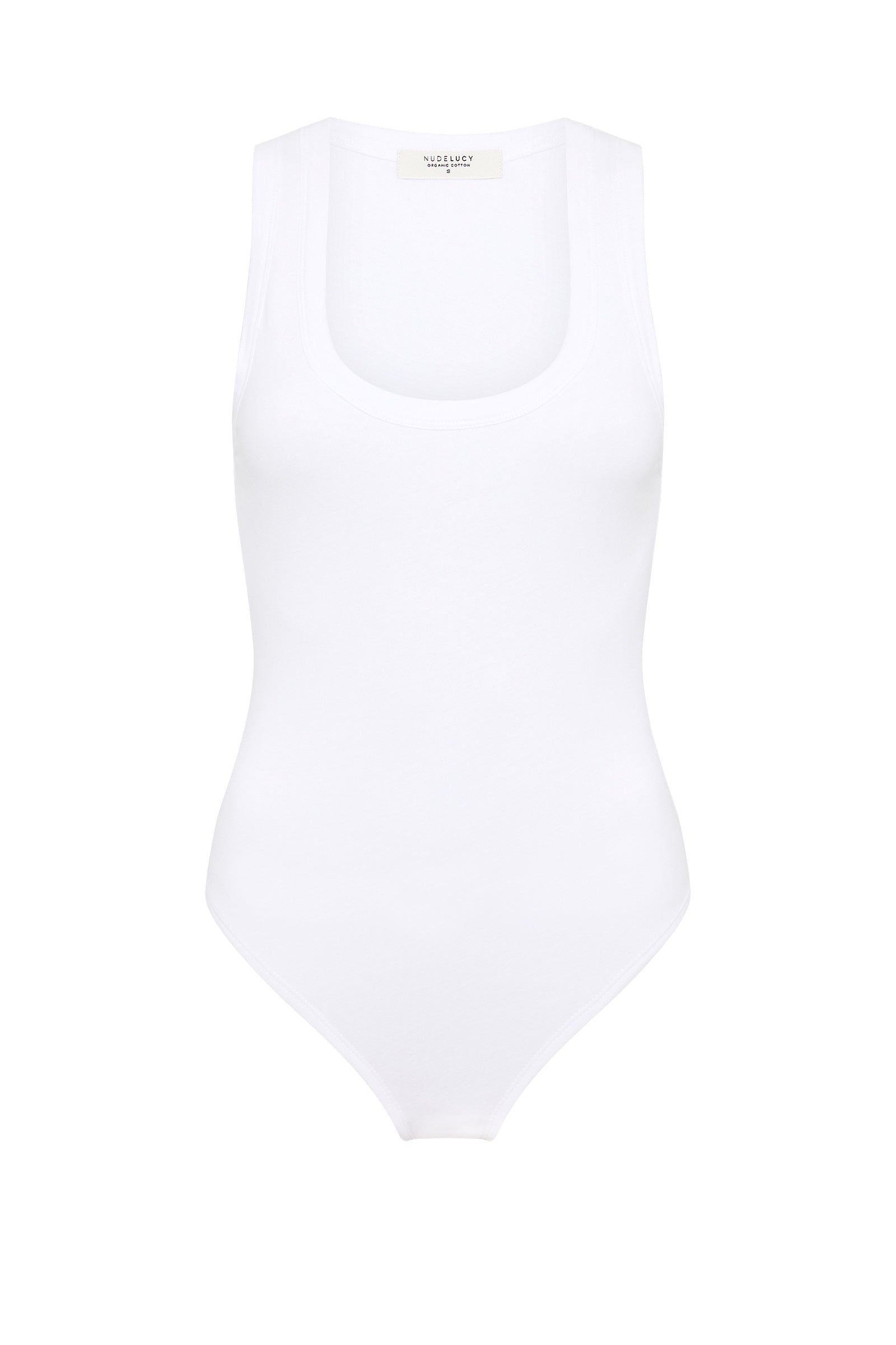 Organic Tank Bodysuit White 