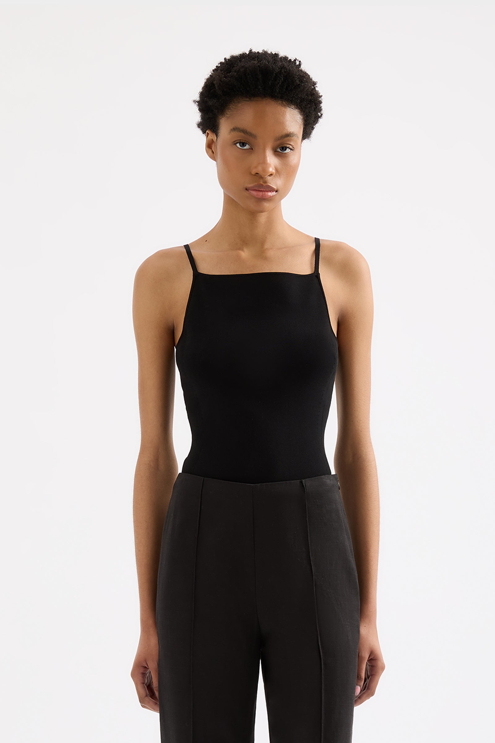 Amory Knit Cami Black 