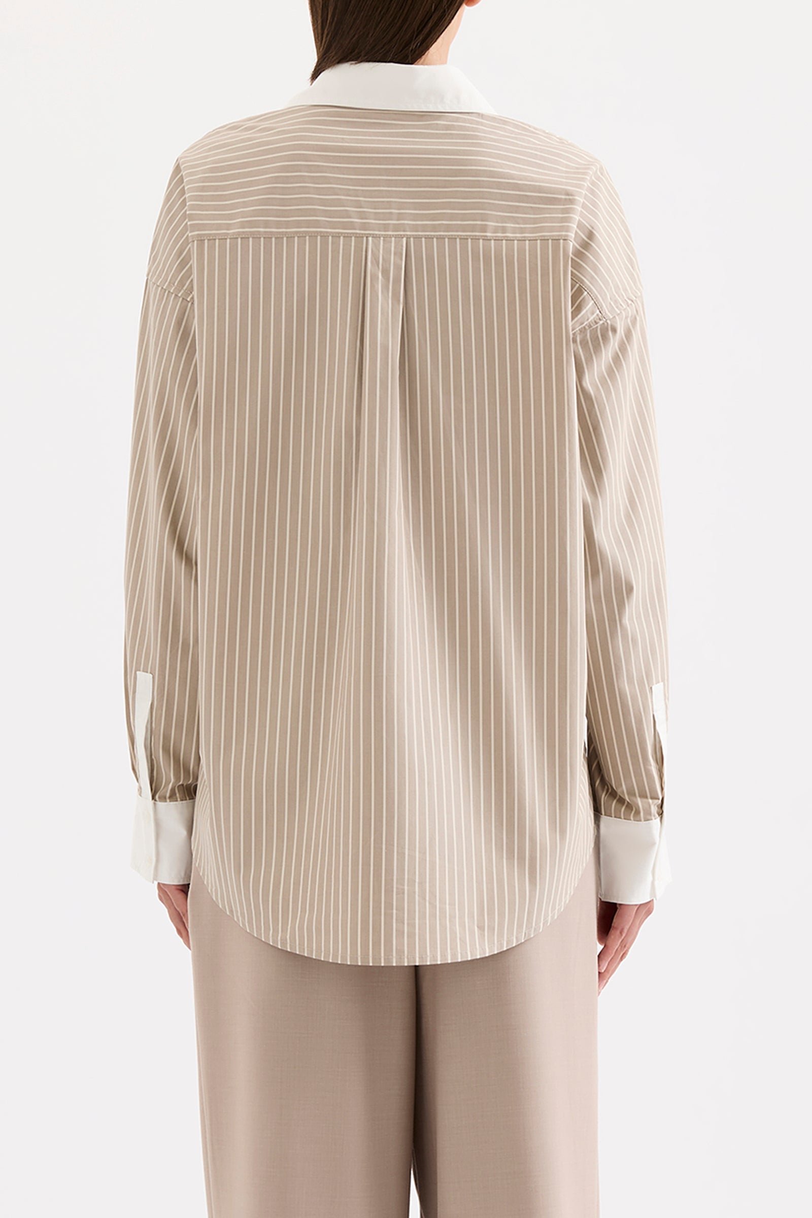 Yuri Shirt Mink Stripe 