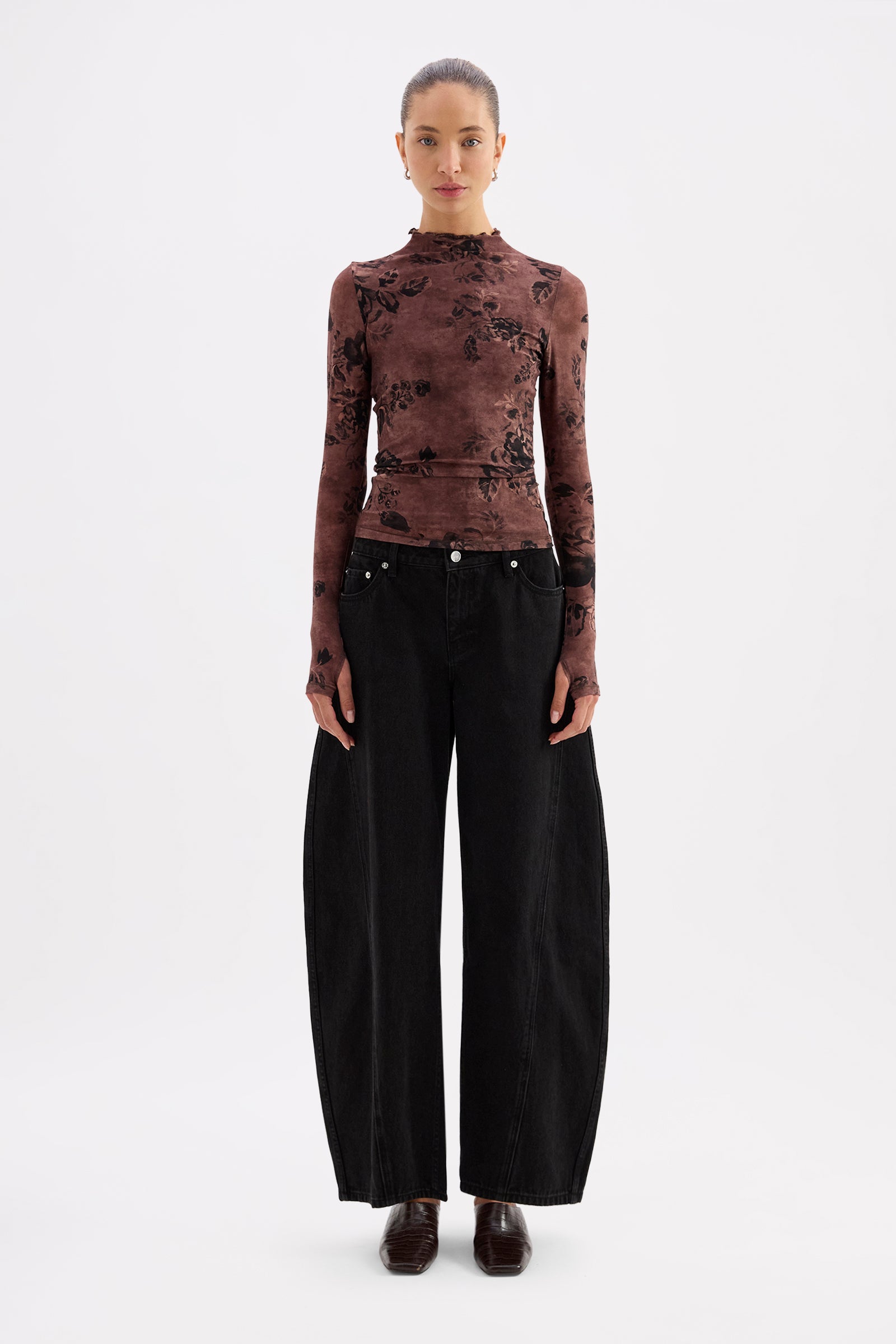 Nympheas Mesh Ls Top Nympheas 