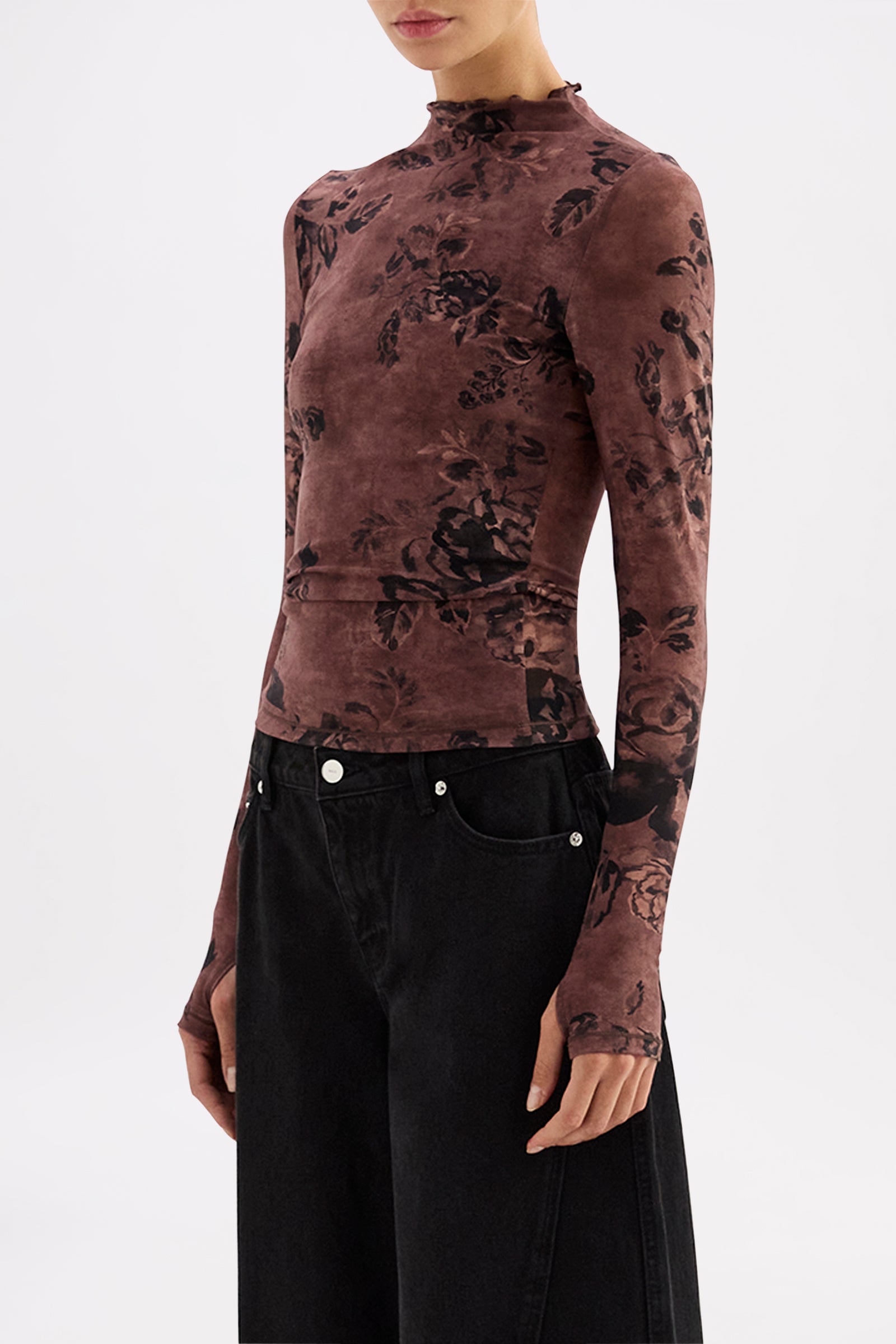 Nympheas Mesh Ls Top Nympheas 