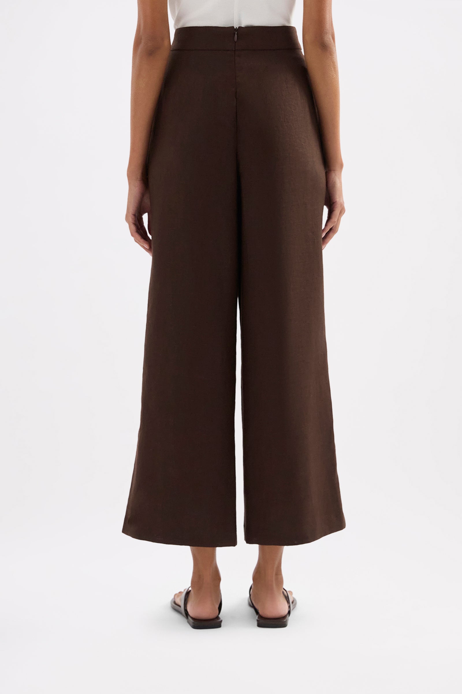 Thilda Linen Culotte Chocolate 