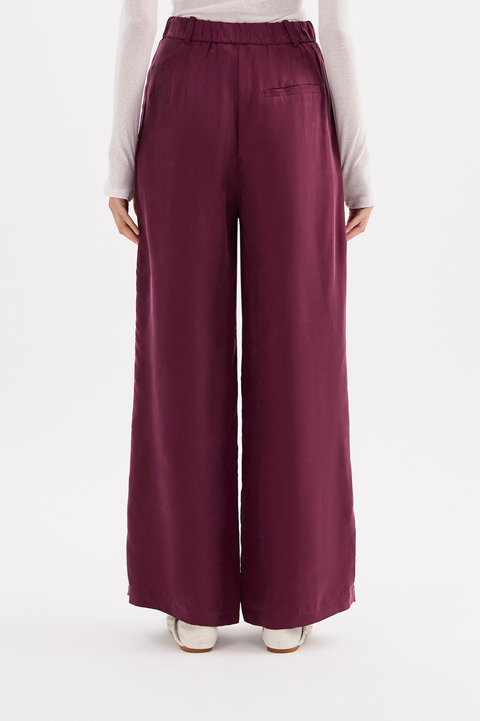 Lea Cupro Pant Merlot 