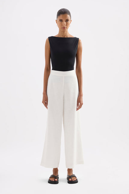 Thilda Linen Culotte White 
