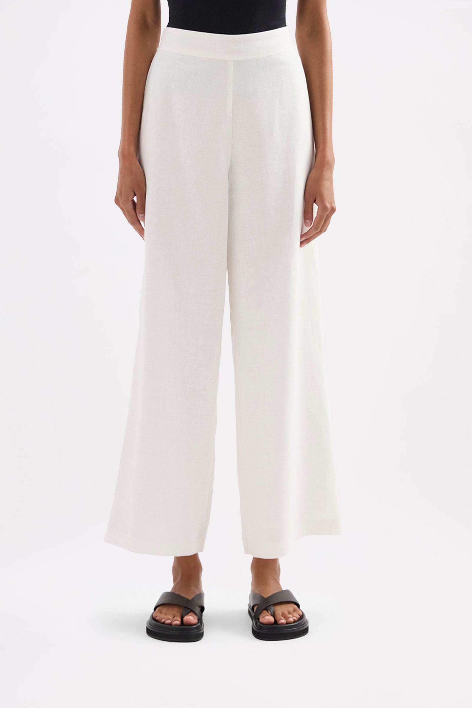 Thilda Linen Culotte White 