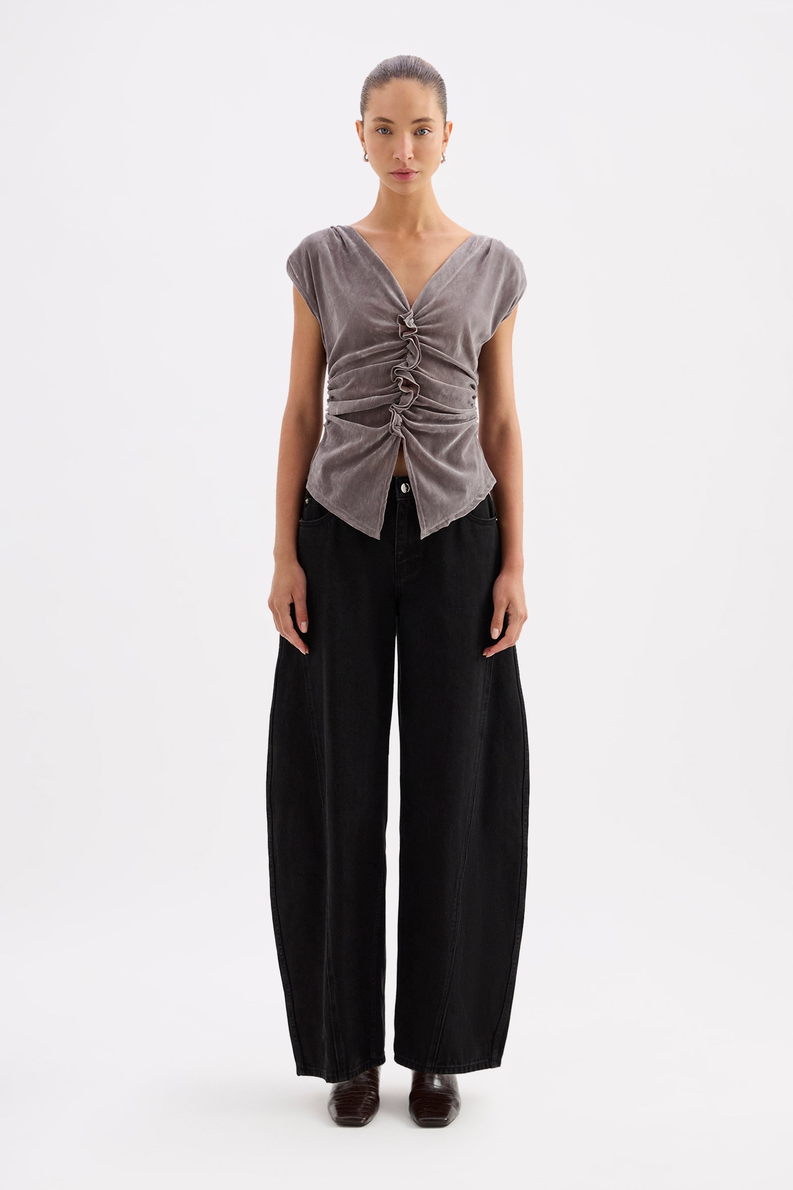 Yana Ruffle Top Comet 