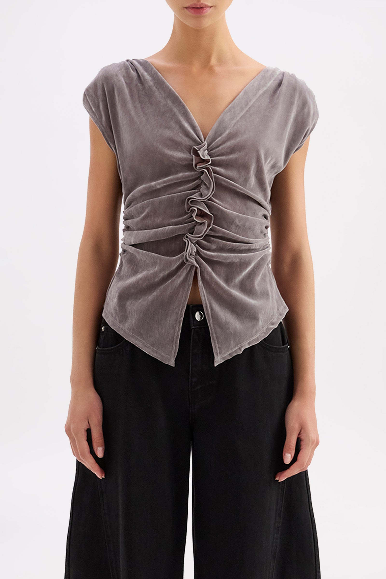 Yana Ruffle Top Comet 