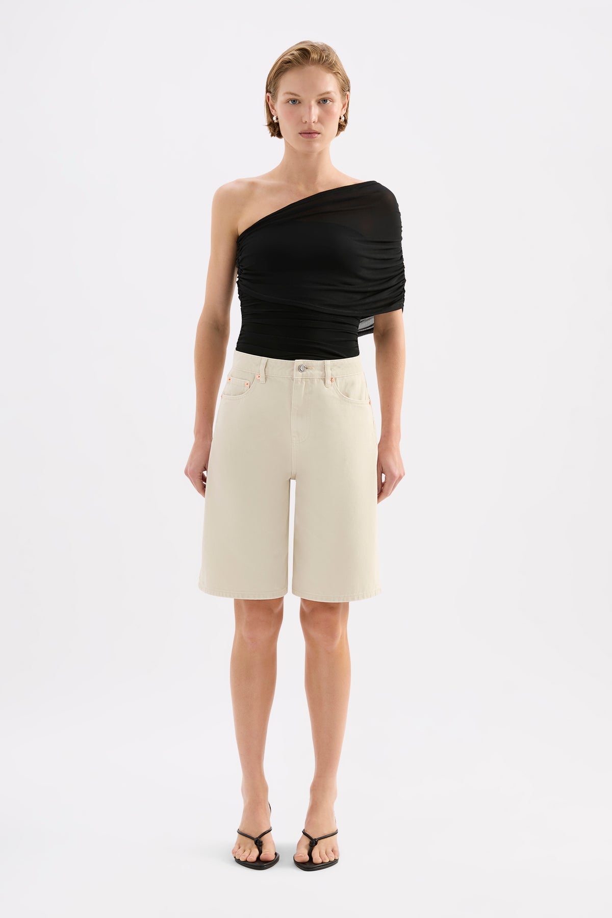 Myles Denim Short Chalk 
