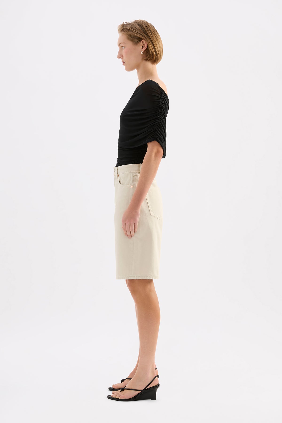 Myles Denim Short Chalk 