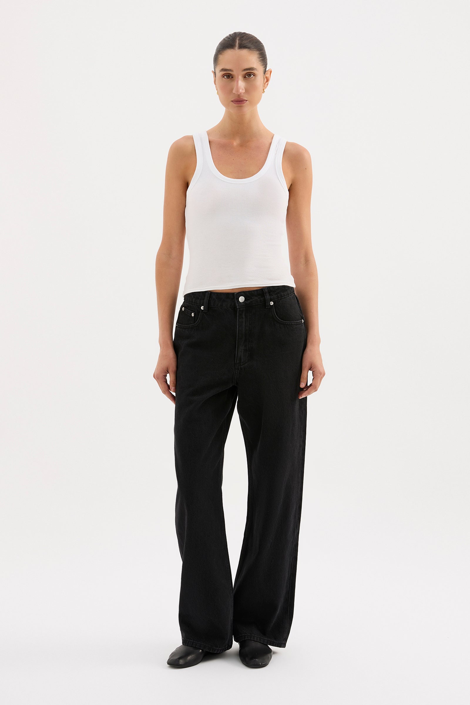 Organic Baggy Jean Vintage Black 