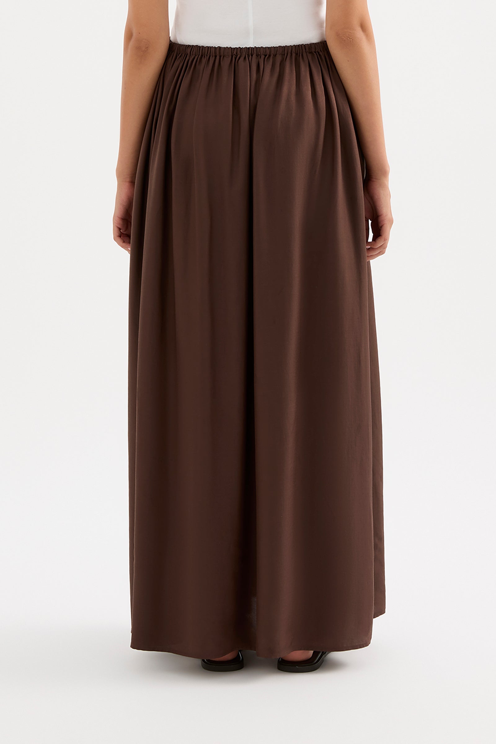 Leandra Maxi Skirt Chocolate 