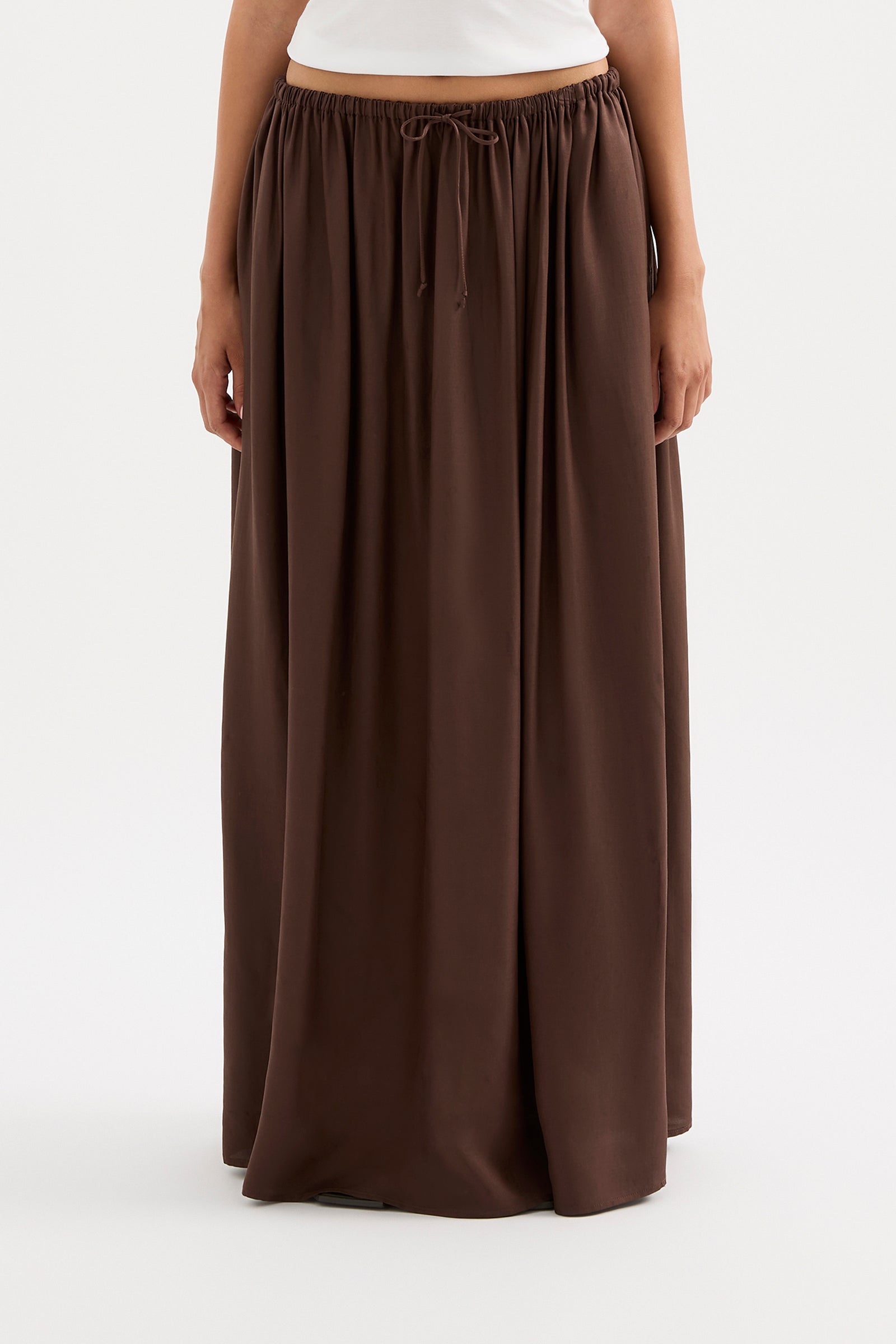 Leandra Maxi Skirt Chocolate 