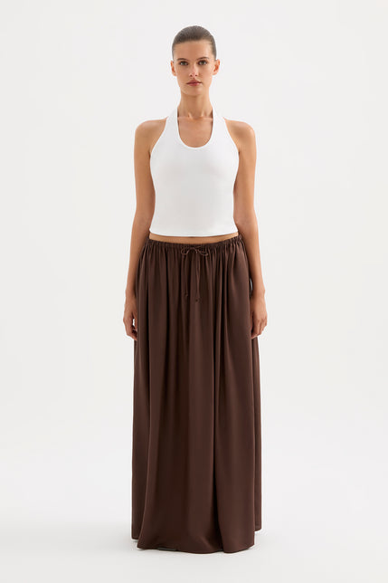 Leandra Maxi Skirt Chocolate 