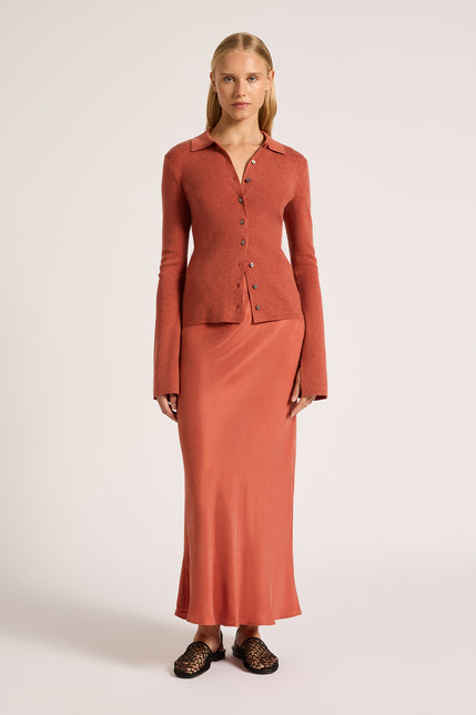 Lea Cupro Skirt Rose 