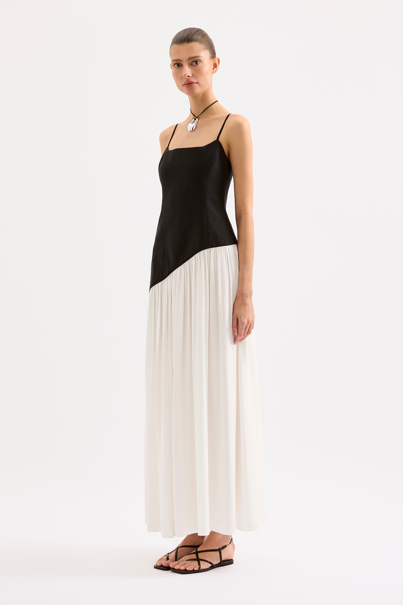Cosette Maxi Dress Black Splice 