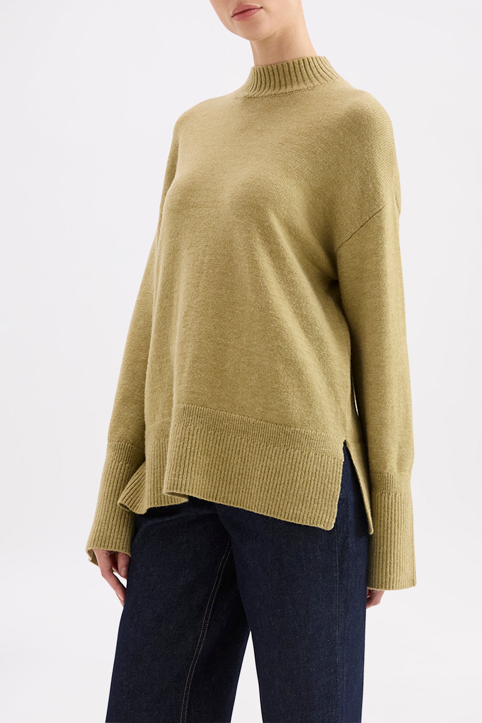 Zahra Classic Knit Lime 