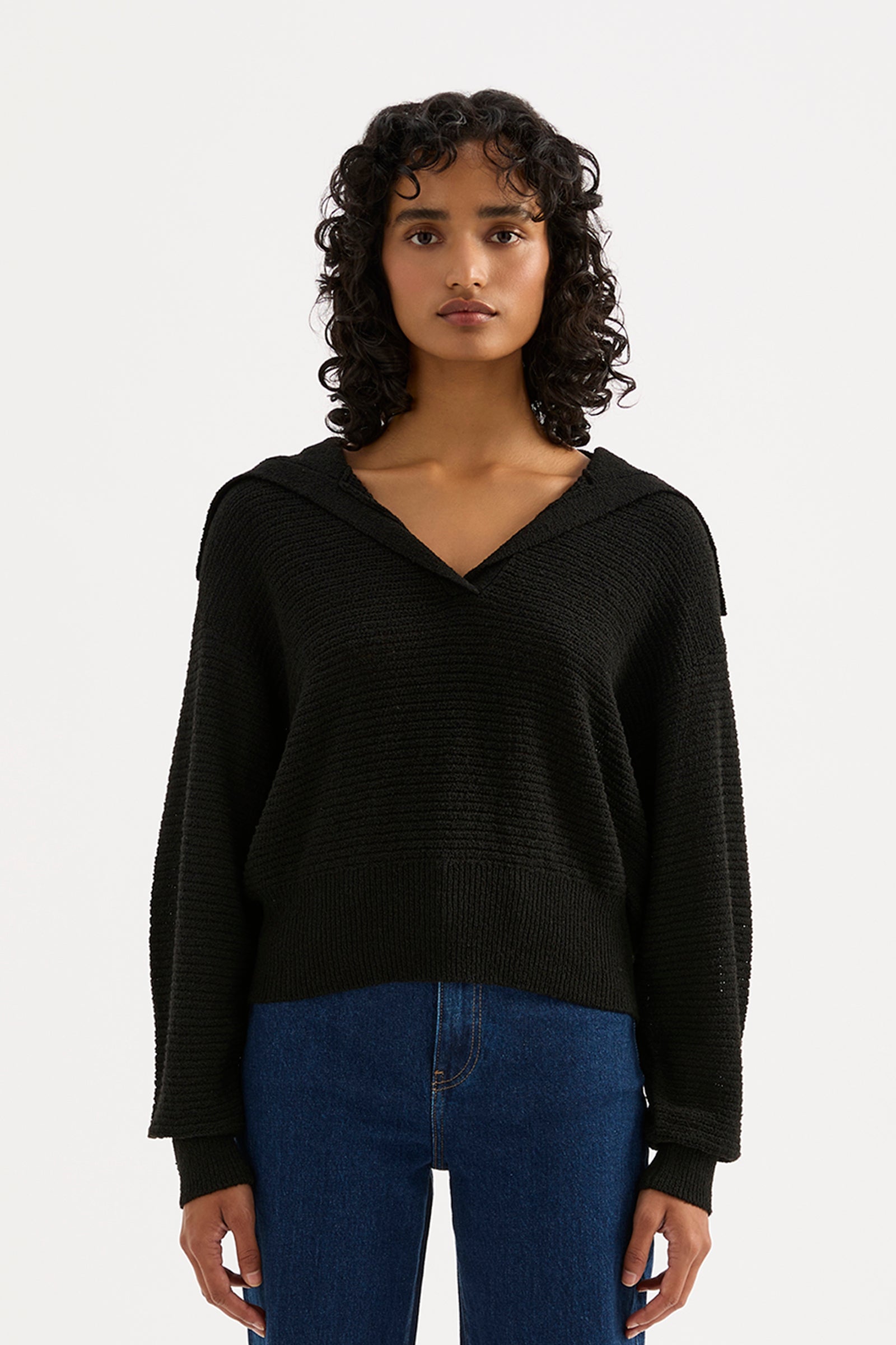 Thera Rugby Knit Black 