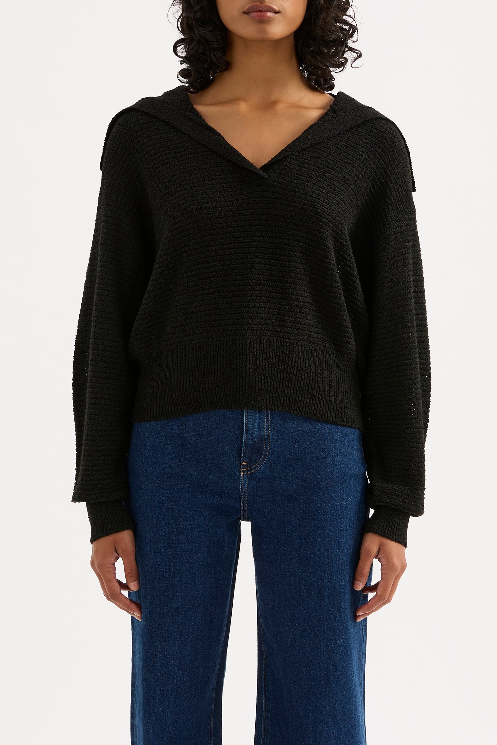 Thera Rugby Knit Black 