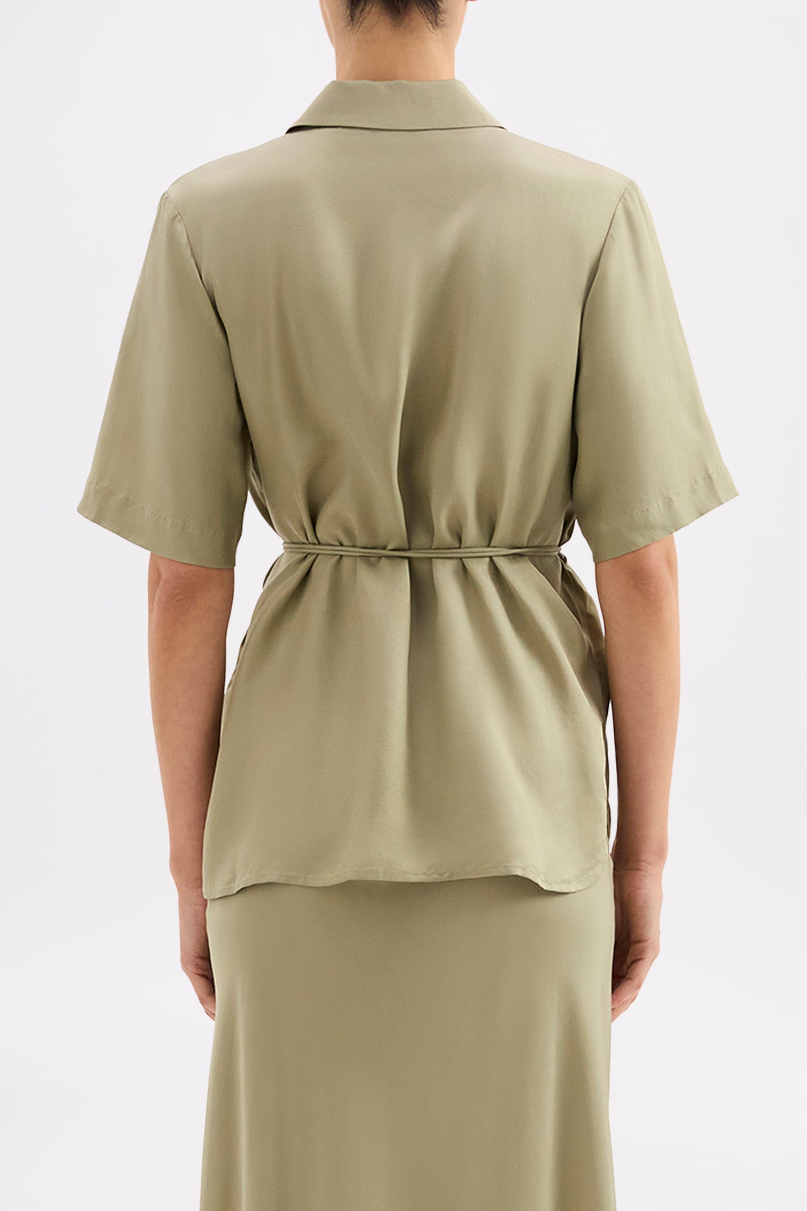 Lawton Tencel Shirt Dusty Sage 