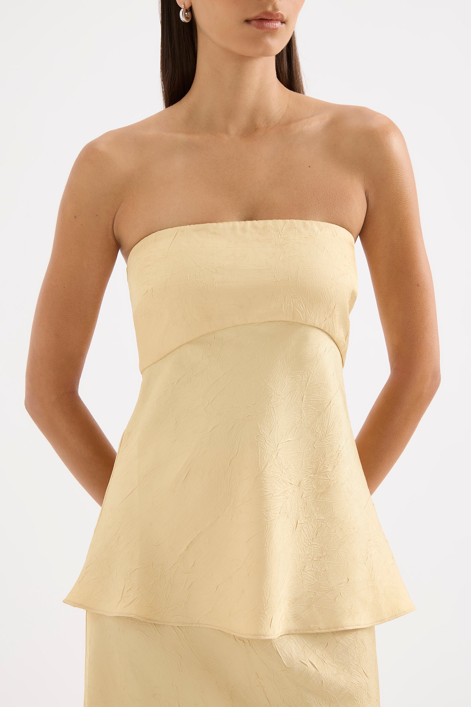 Pandora Strapless Top Butter 