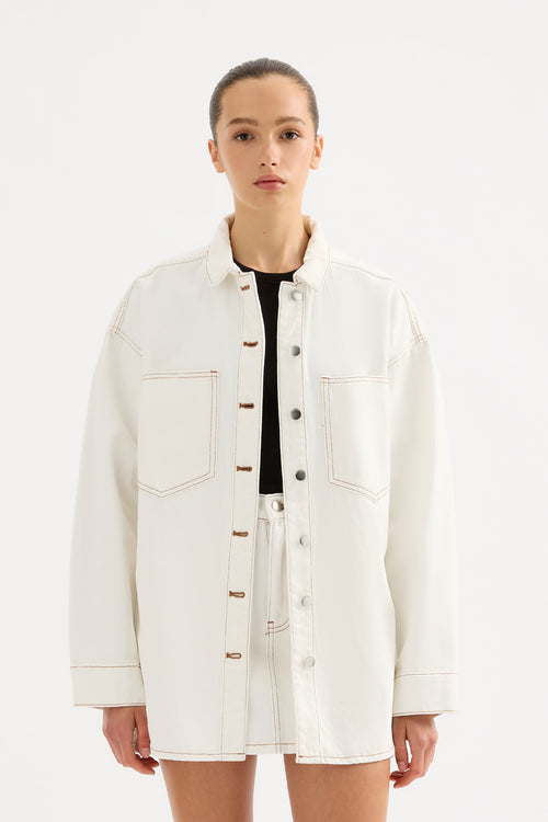 ORGANIC DENIM OVERSHIRT