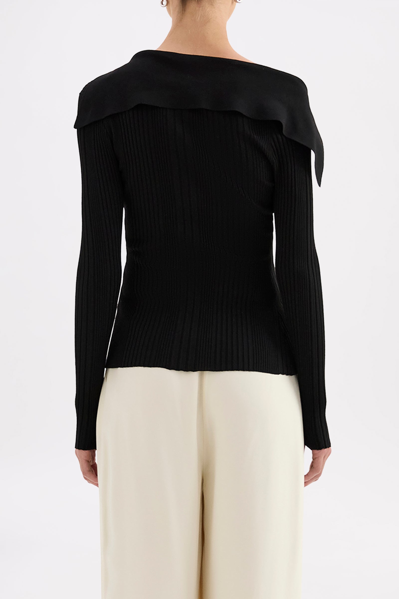 Sonnet Off Shoulder Knit Black 