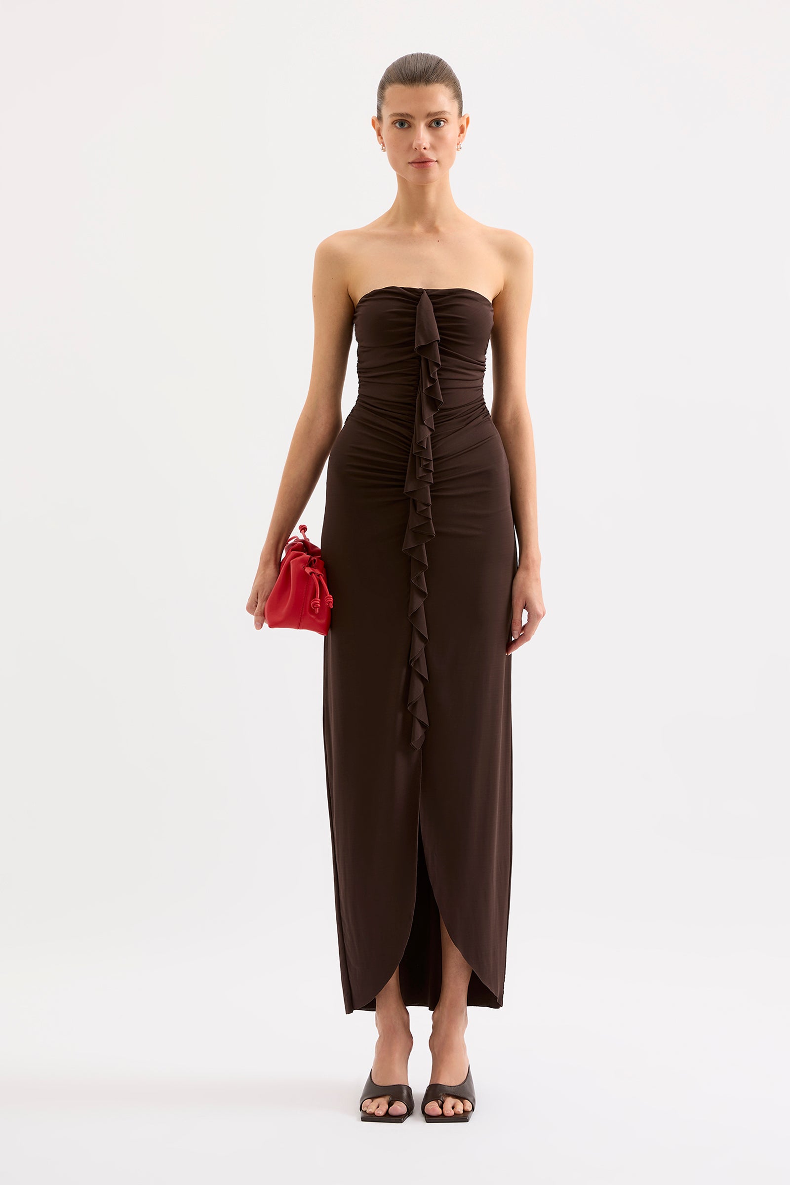 Sian Strapless Dress Sumac 