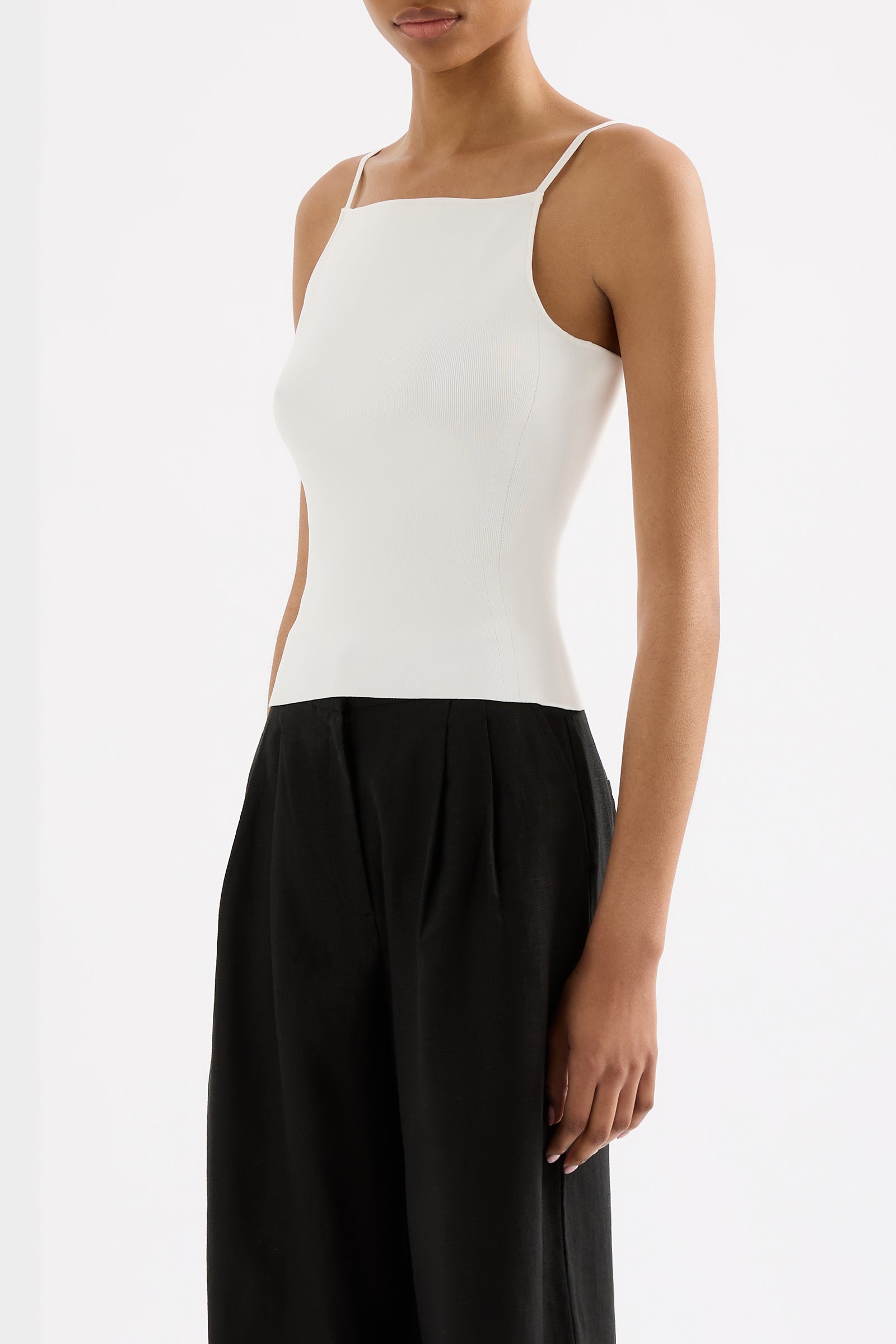 Amory Knit Cami Salt 