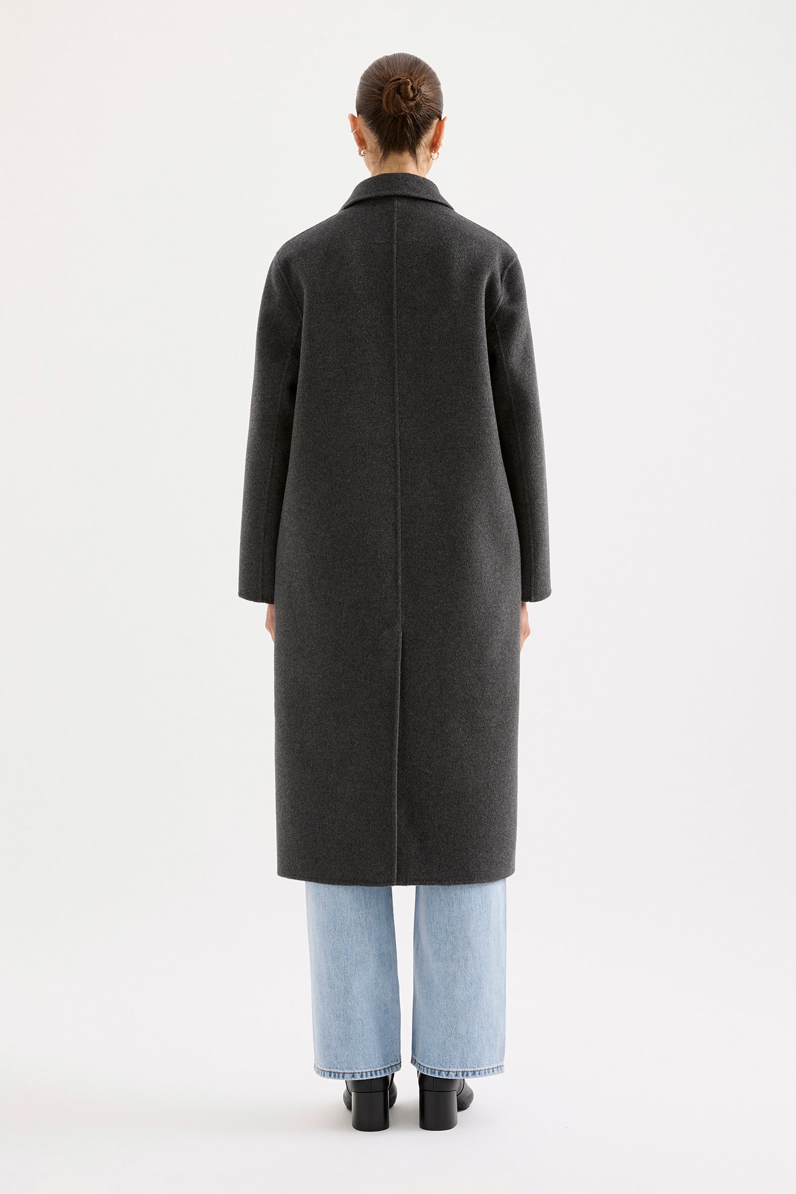 Riley Wool Coat Charcoal 