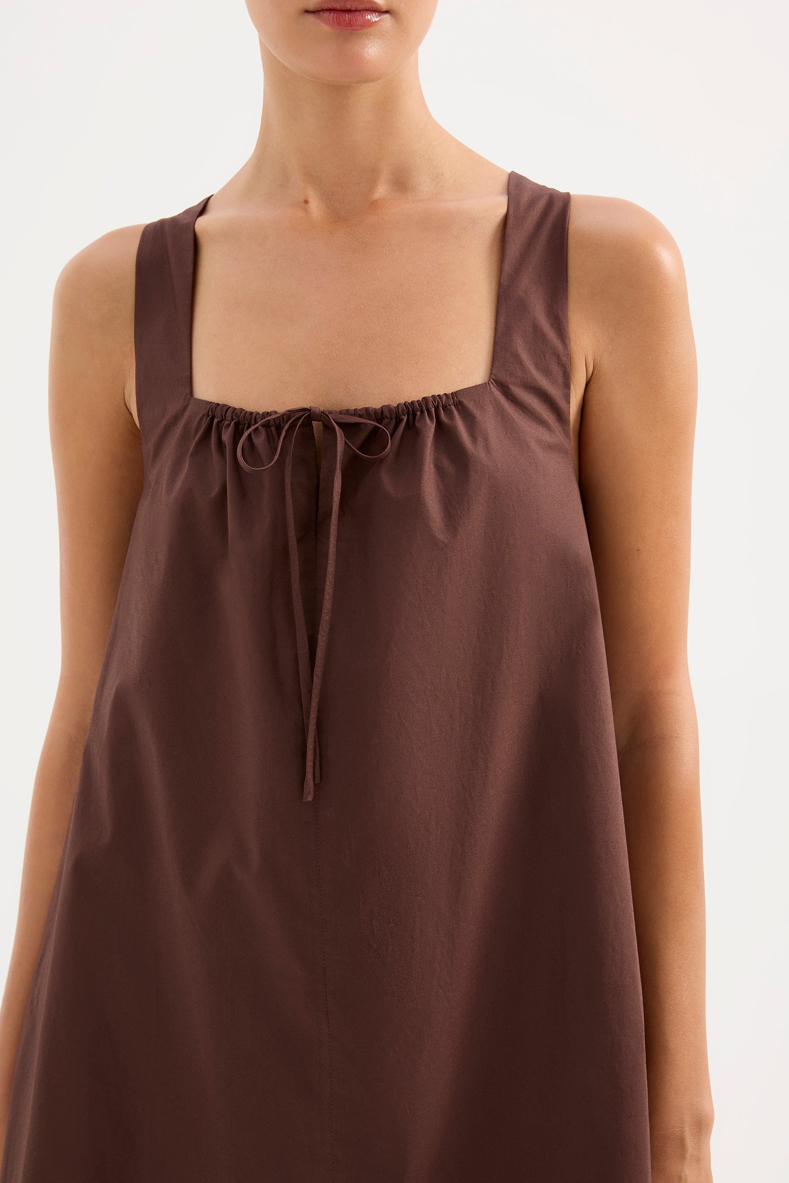 Alexis Mini Dress Chocolate 