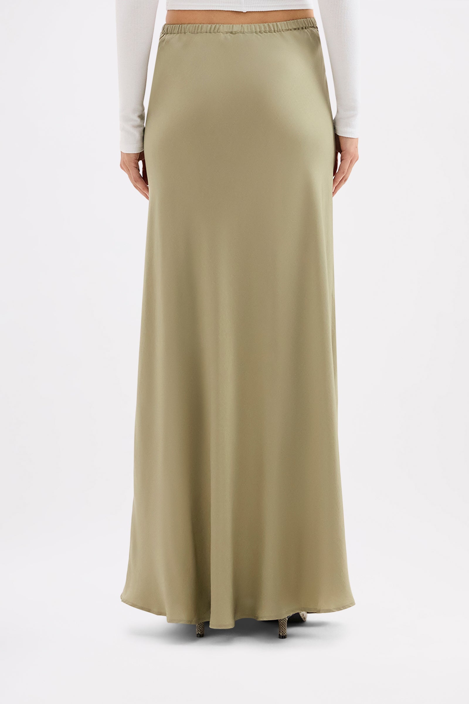 Lawton Tencel Skirt Dusty Sage 