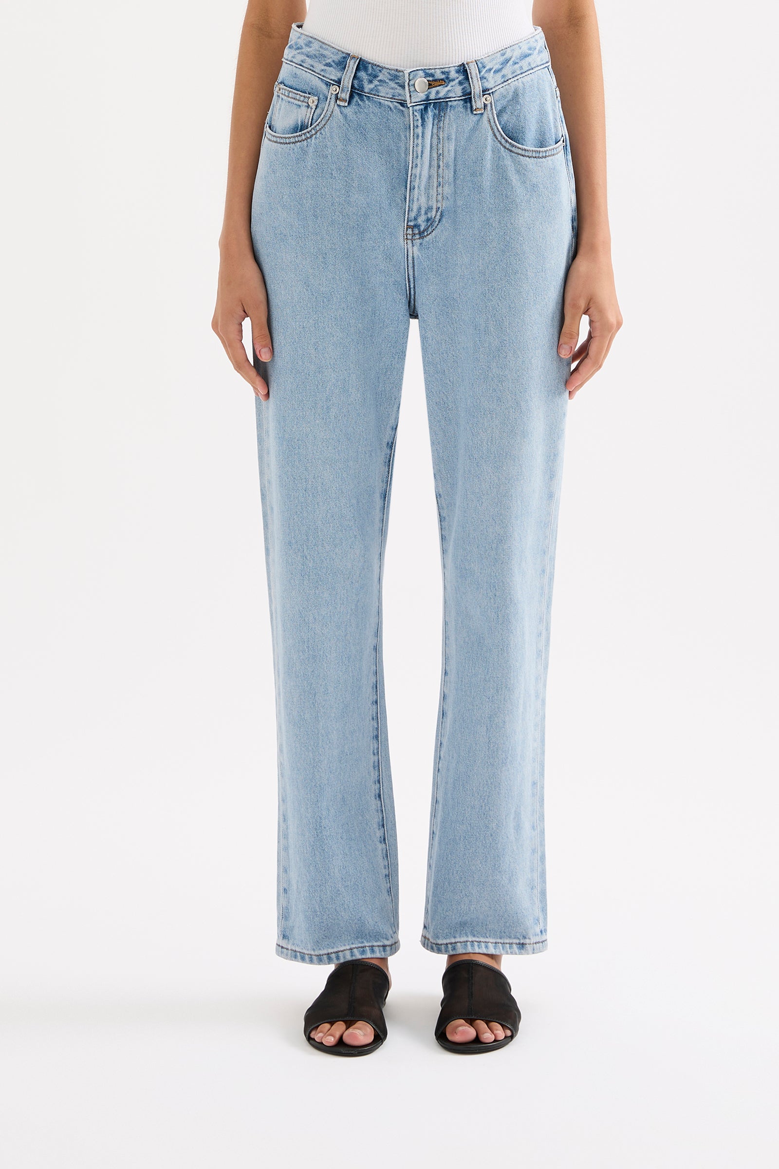 Organic Straight Leg Jean 90s Blue Wash 