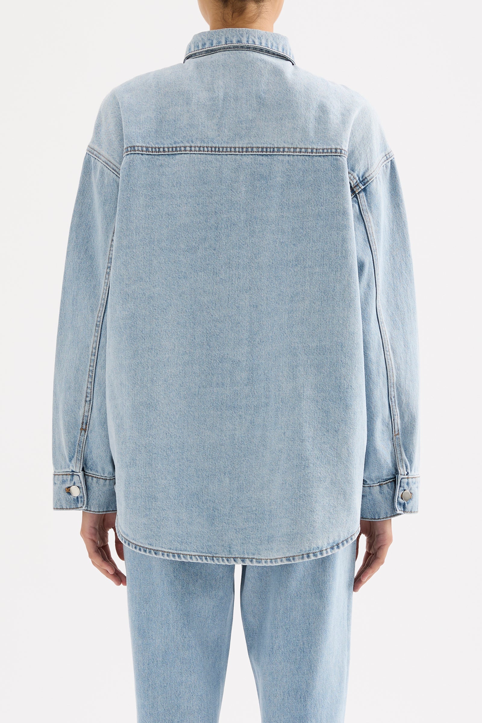 Organic Denim Overshirt 90s Blue Wash 