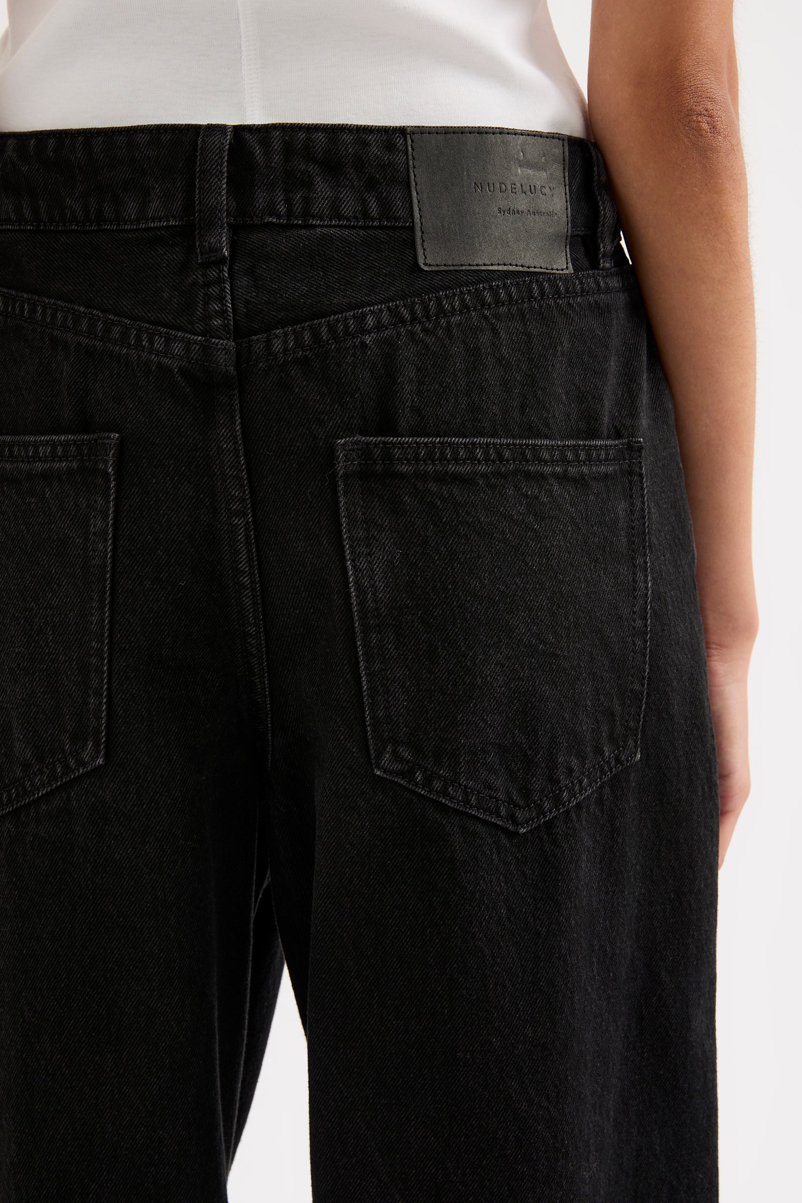 Organic Relaxed Leg Jean Vintage Black 