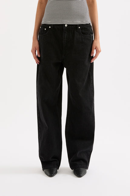 Organic Baggy Jean Vintage Black 