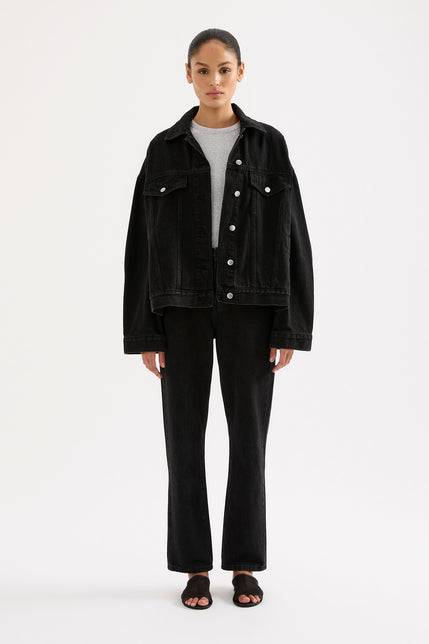 Sia Denim Jacket Vintage Black 