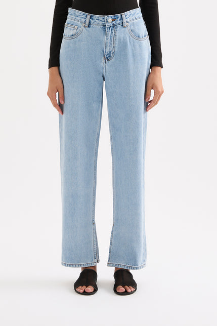 Organic Split Hem Jean 90s Blue 